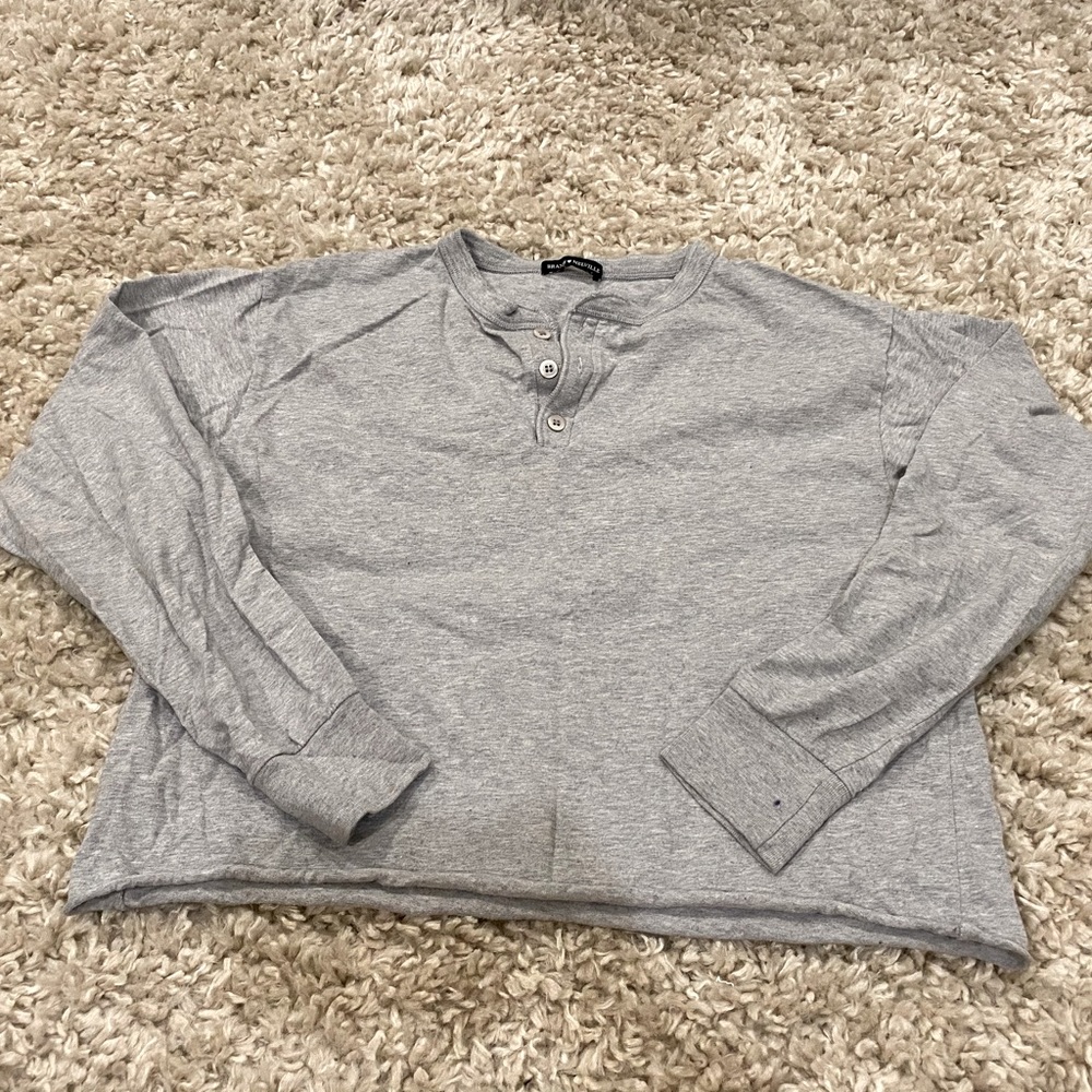 Brandy Grey Henley